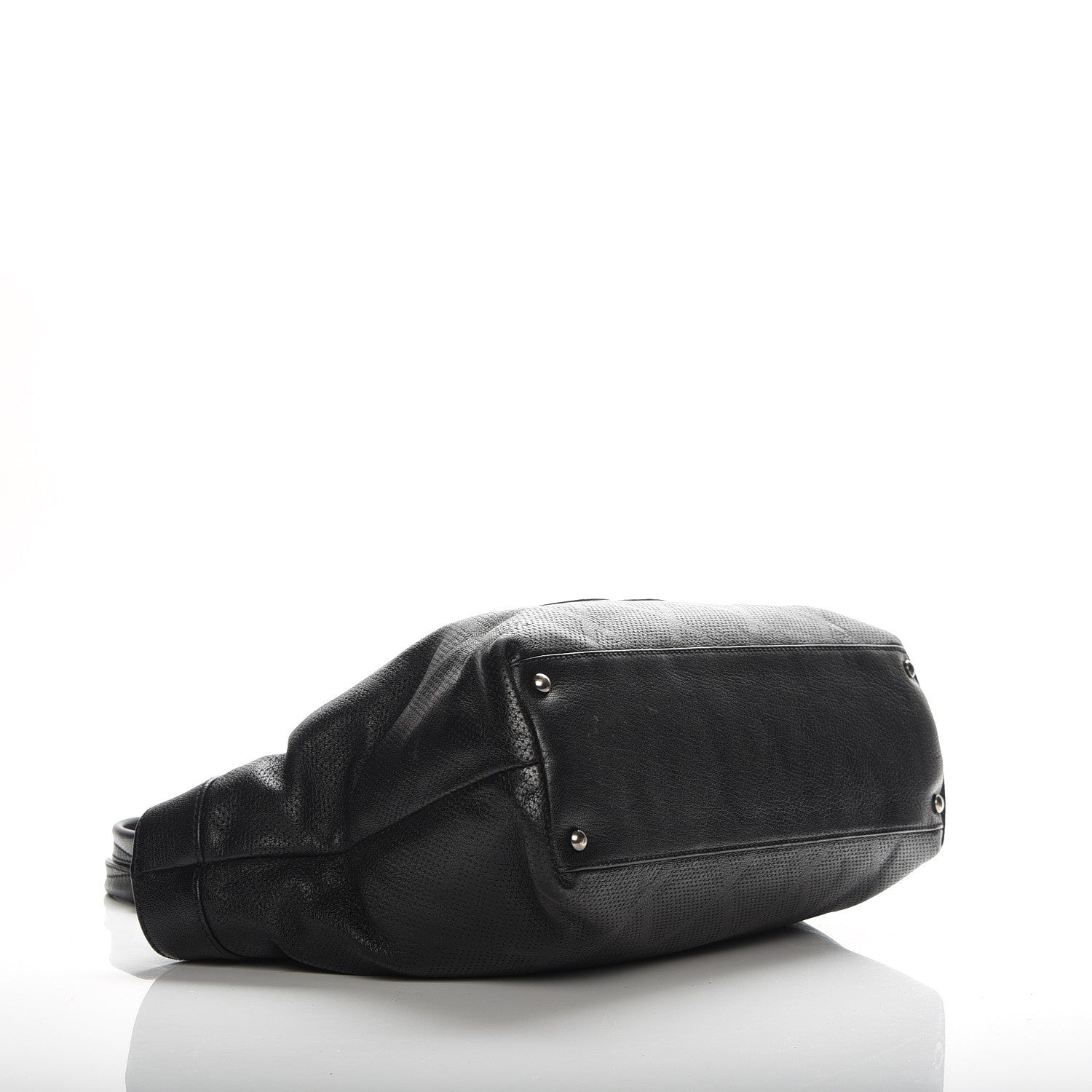 Chanel Goatskin Perforated Large CC Tote Black 4 of 8