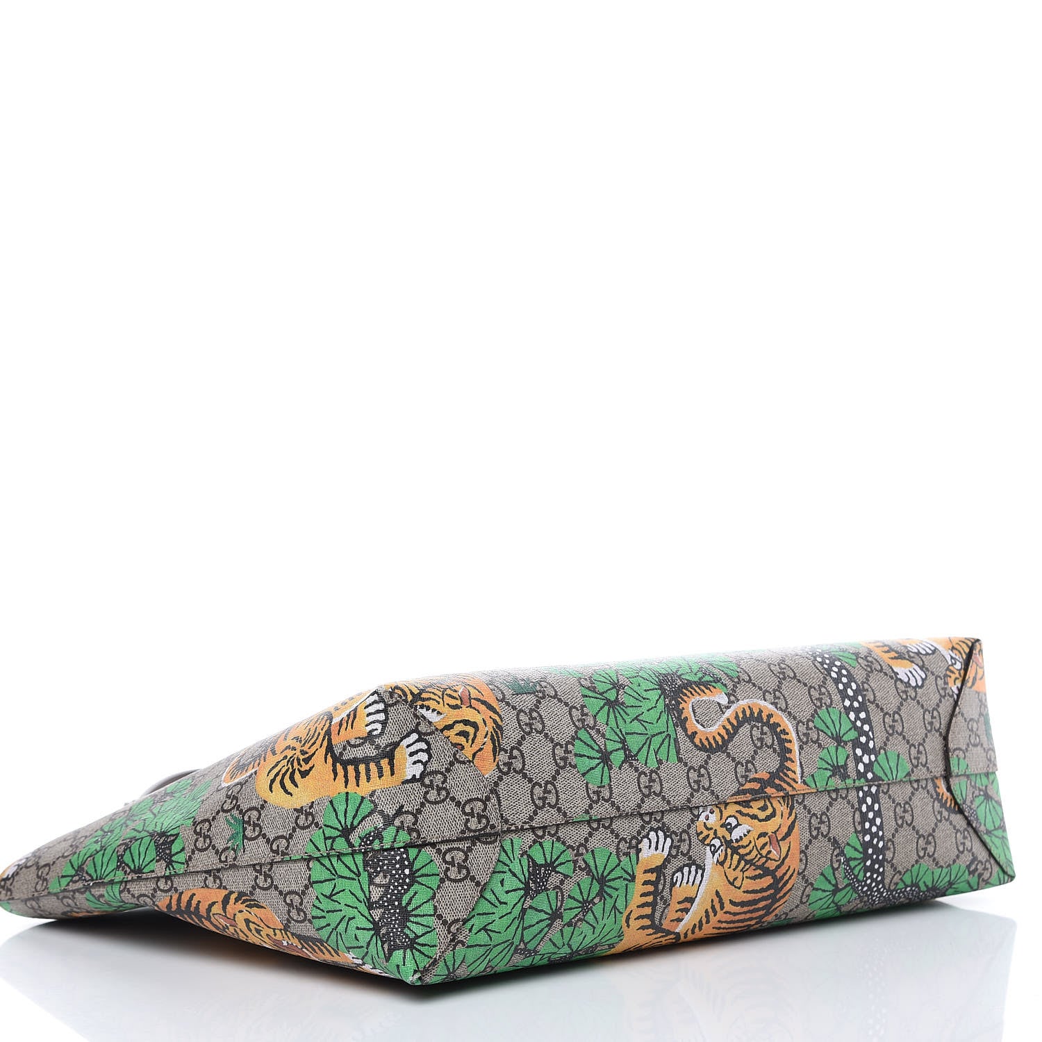 Gucci GG Supreme Monogram Bengal Medium Shopping Tote Beige Yard 4 of 14