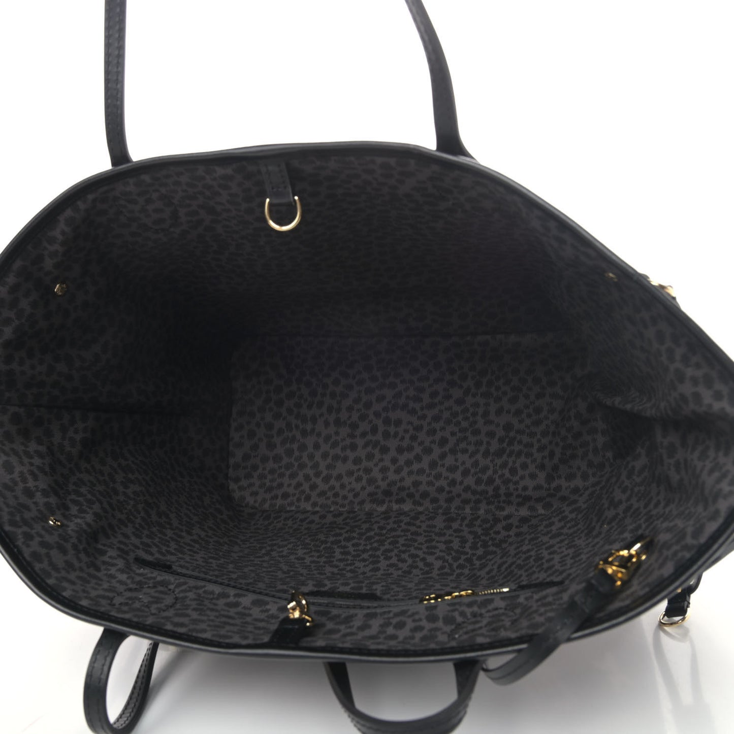 Monogram Giant Wild At Heart Neverfull MM Black