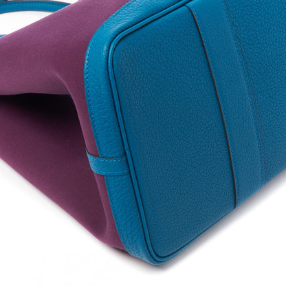 Hermes Toile Negonda Garden Party Tote 36 MM Cassis Cobalt 5 of 7