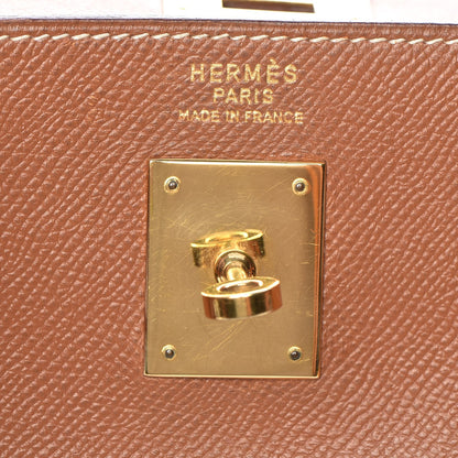 Hermes Courchevel Kelly Retourne 35 Gold 17 of 34