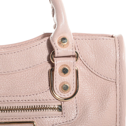 Balenciaga Chevre Gold Metallic Edge Hardware Mini City Rose Aubepine Bois de Rose 10 of 13