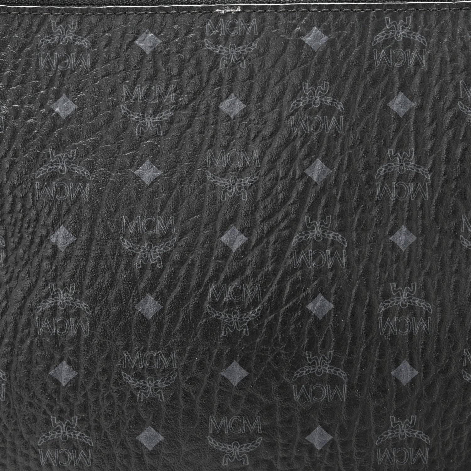 MCM Visetos Crossbody Pouch Black 8 of 10
