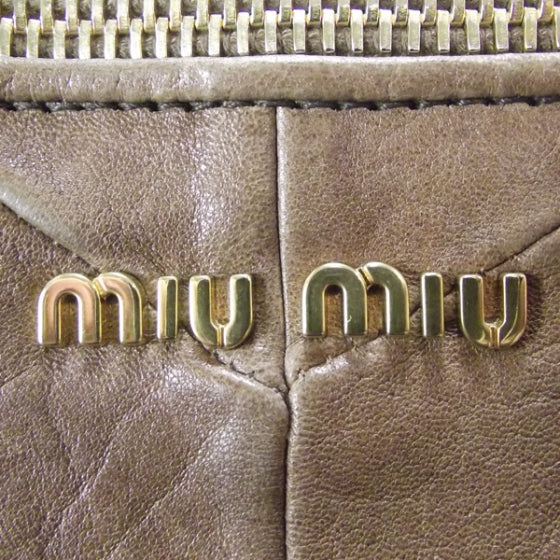 Nappa Chevron Grommet Tote