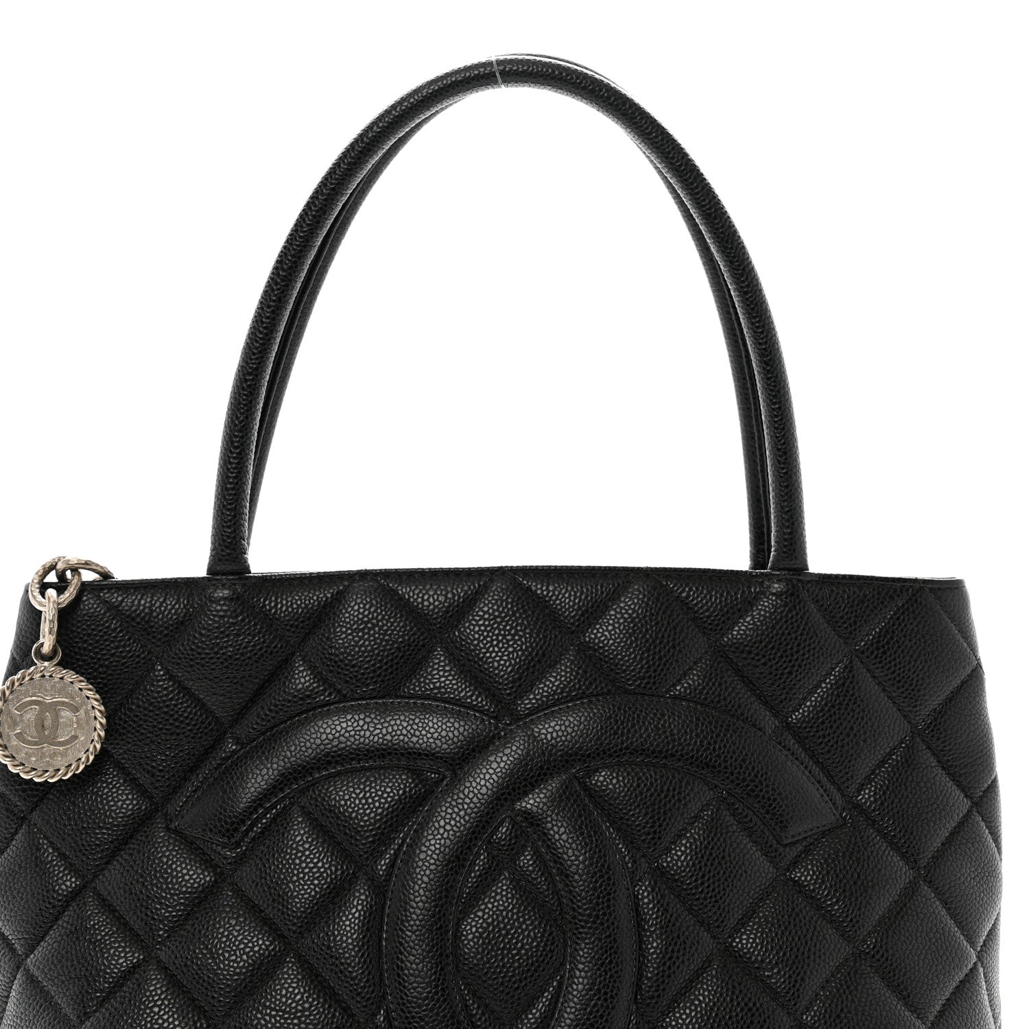 Chanel Caviar Quilted Medallion Tote Black 8 of 10
