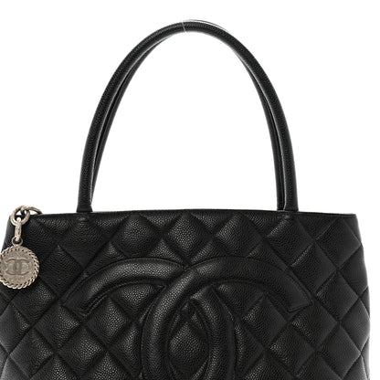 Chanel Caviar Quilted Medallion Tote Black 8 of 10