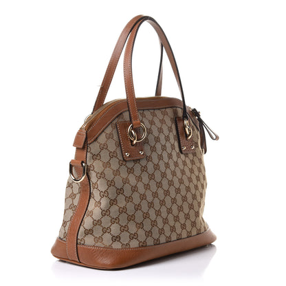 Gucci Monogram Medium Top Handle Bag Brown 2 of 10