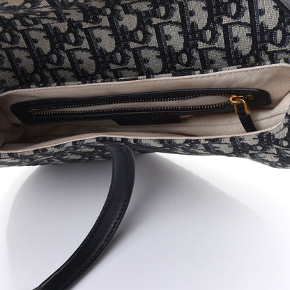Christian Dior Oblique Mini Saddle Bag Blue 4 of 4