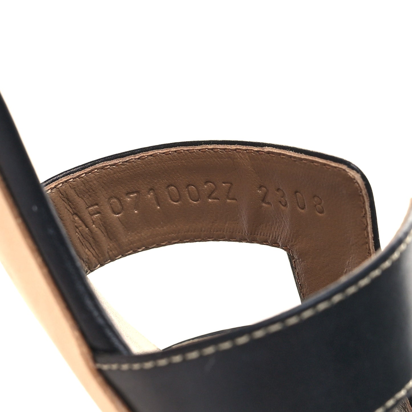 Calfskin Oasis Sandals 37.5 Black