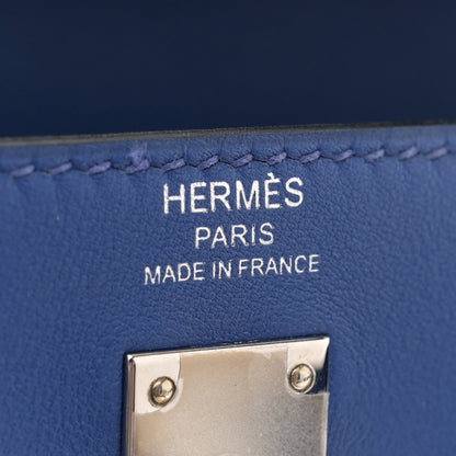 Hermes Swift Kelly Retourne 25 Bleu Electrique 6 of 12