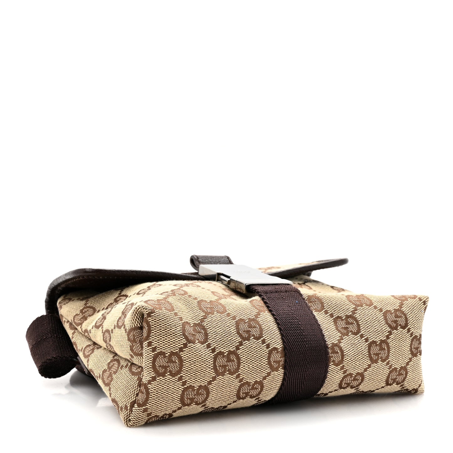 Monogram Waist Pouch Bag Dark Brown