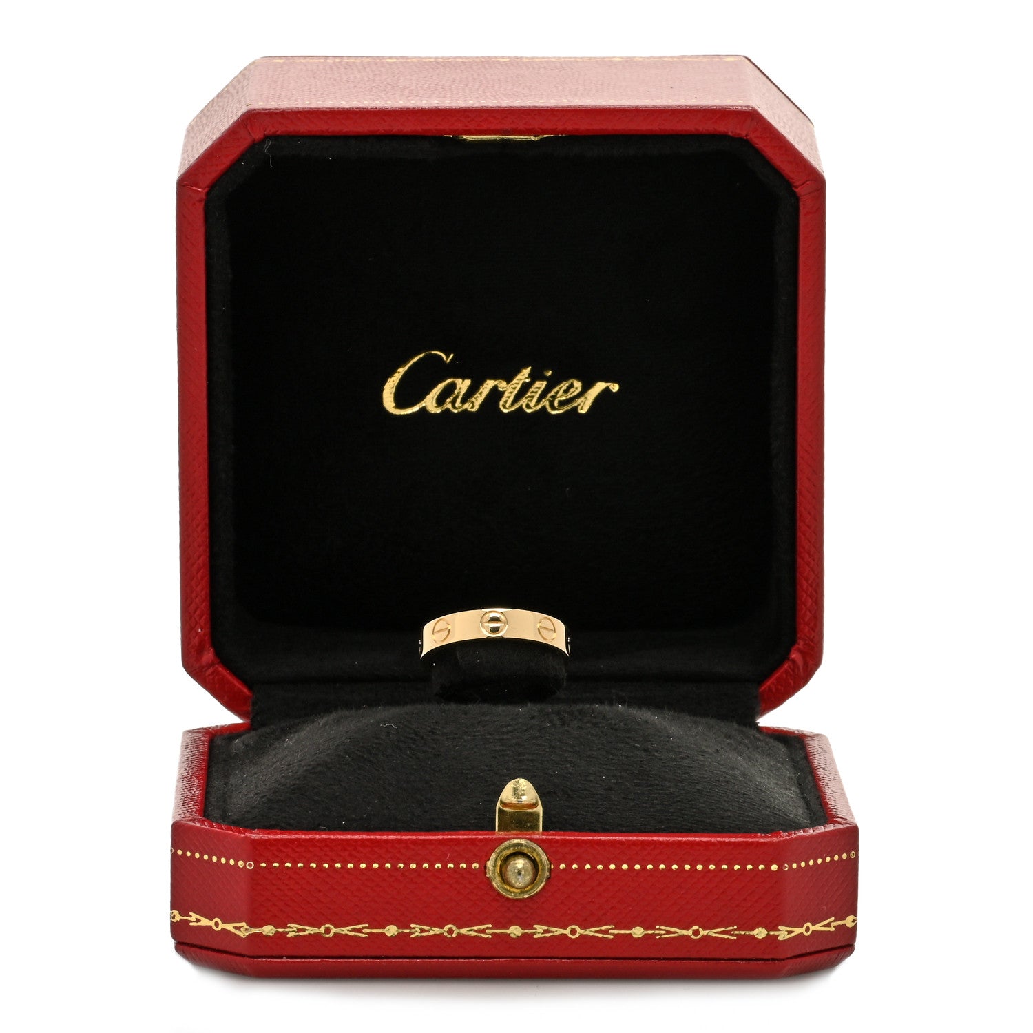Cartier 18K Yellow Gold 3.5mm LOVE Wedding Band Ring 46 3.75 5 of 5