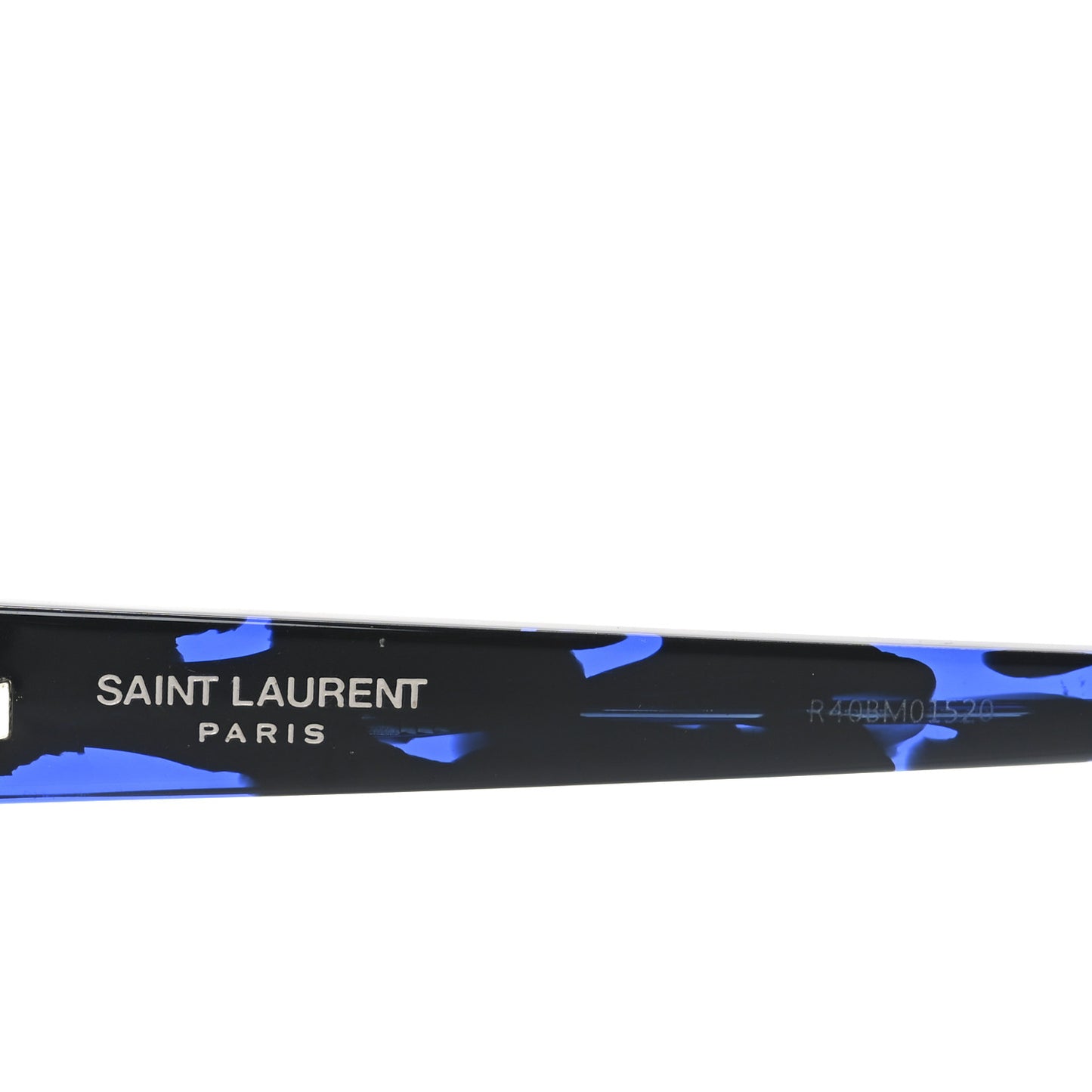 Acetate Mica Cat Eye Sunglasses SL 276 Black Blue