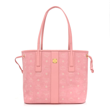 MCM Visetos Medium Liz Reversible Shopper Tote Blossom Pink 1 of 11