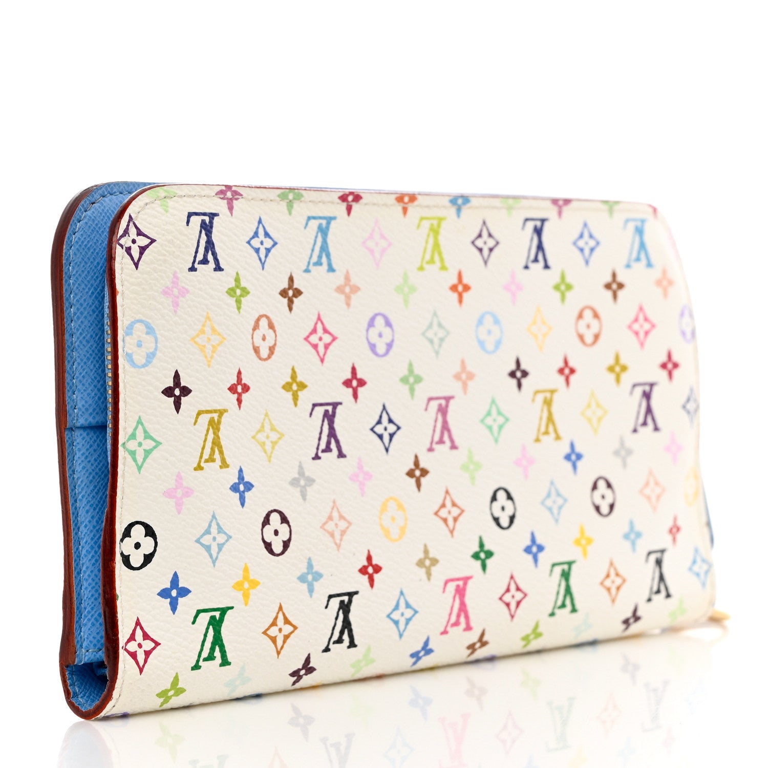 Louis Vuitton Monogram Multicolor Insolite Wallet White Raisin 3 of 8