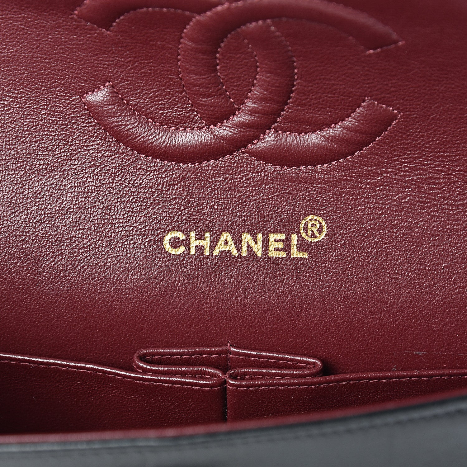 Chanel Lambskin Quilted Medium Double Flap Black 6 of 17