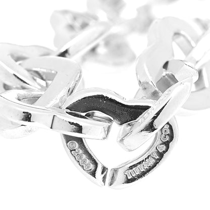 Tiffany Sterling Silver 18K Yellow Gold Heart Links Bracelet 5 of 6