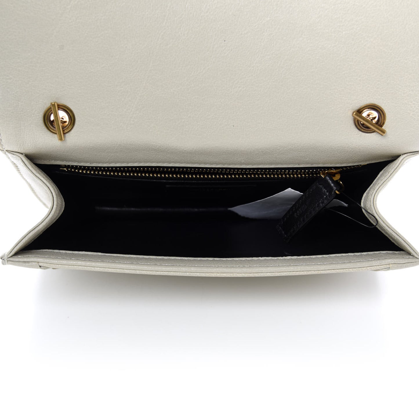 Lambskin Matelasse Amalia Chain Shoulder Bag Creama Soft