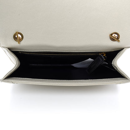 Saint Laurent Lambskin Matelasse Amalia Chain Shoulder Bag Creama Soft 5 of 10