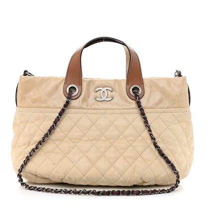 Chanel Iridescent Calfskin Small In the Mix Tote Beige Brown 1 of 13