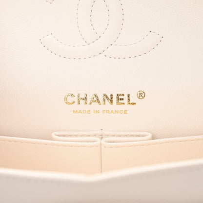 Chanel Caviar Quilted Small Double Flap White 6 of 10