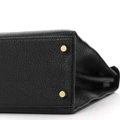 Hermes Chevre De Coromandel Kelly Sellier 28 Black 10 of 10