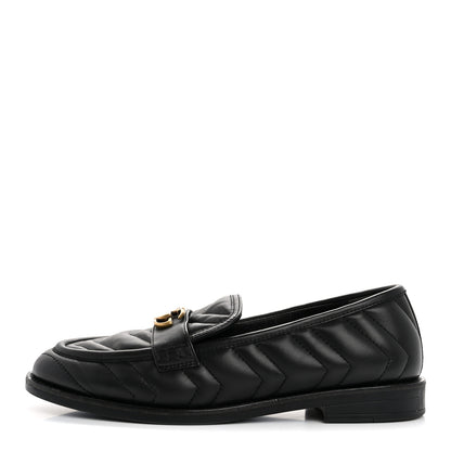 Gucci Nappa Matelasse Double G Marmont Loafers 37 Black 1 of 19