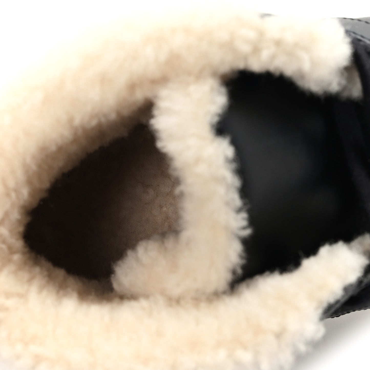 Calfskin Woolskin Daydream Sneakers 39 Black Ecru