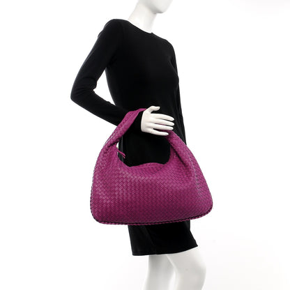Bottega Veneta Nappa Intrecciato Large Veneta Hobo Orchid 2 of 9