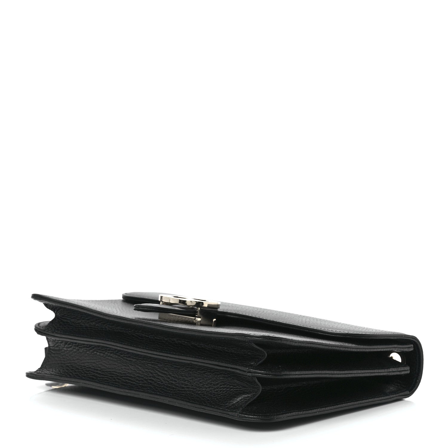 Gucci Dollar Calfskin Interlocking G Shoulder Bag Black 10 of 12