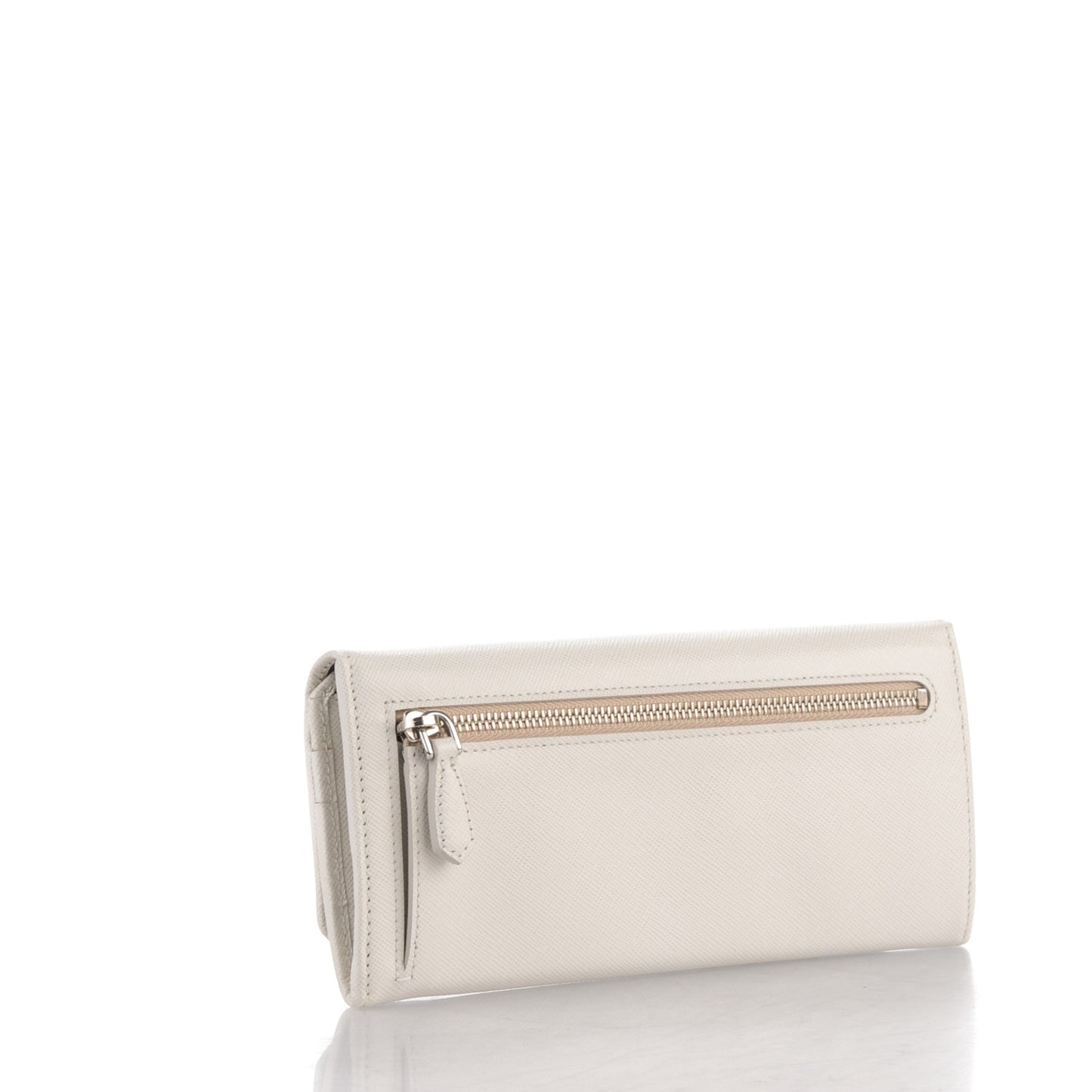 Saffiano Corner Continental Flap Wallet Talco Black