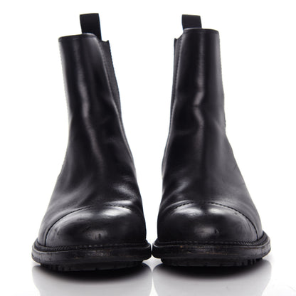 Chanel Calfskin Elastic Short Boots 37.5 Black 2 of 10