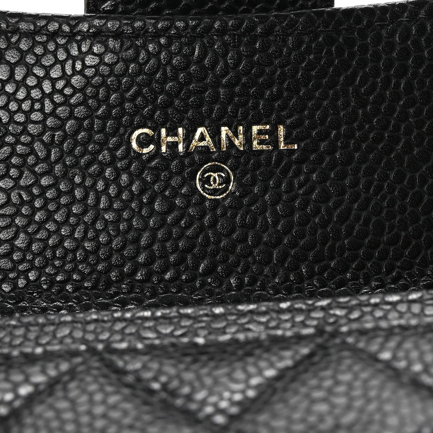 Chanel Caviar Quilted Flap Card Holder Wallet Black 6 of 10
