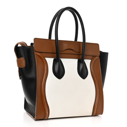 Celine Smooth Calfskin Micro Tri-Color Luggage Brown 3 of 12