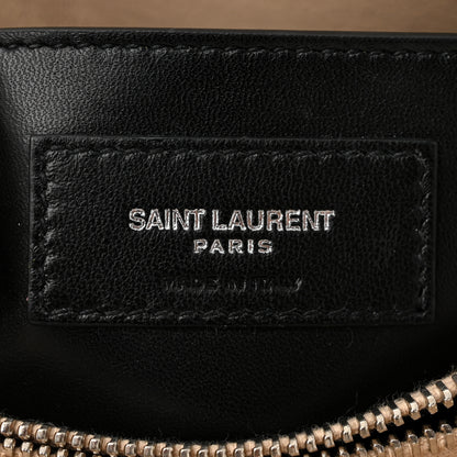 Saint Laurent Calfskin Y Quilted Monogram Small Loulou Chain Satchel Dark Beige 6 of 10