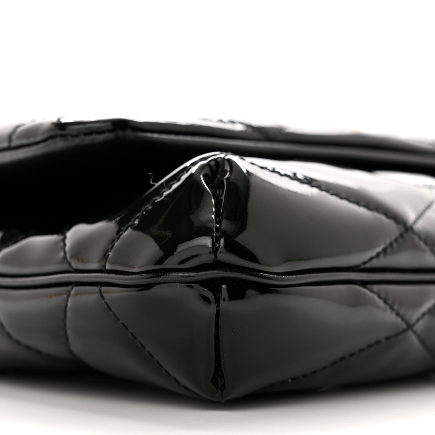 Saint Laurent SAINT LAURENT Patent Quilted Le 57 Diamond Shoulder Bag Black 9 of 13