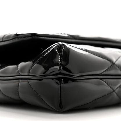 Saint Laurent SAINT LAURENT Patent Quilted Le 57 Diamond Shoulder Bag Black 9 of 13