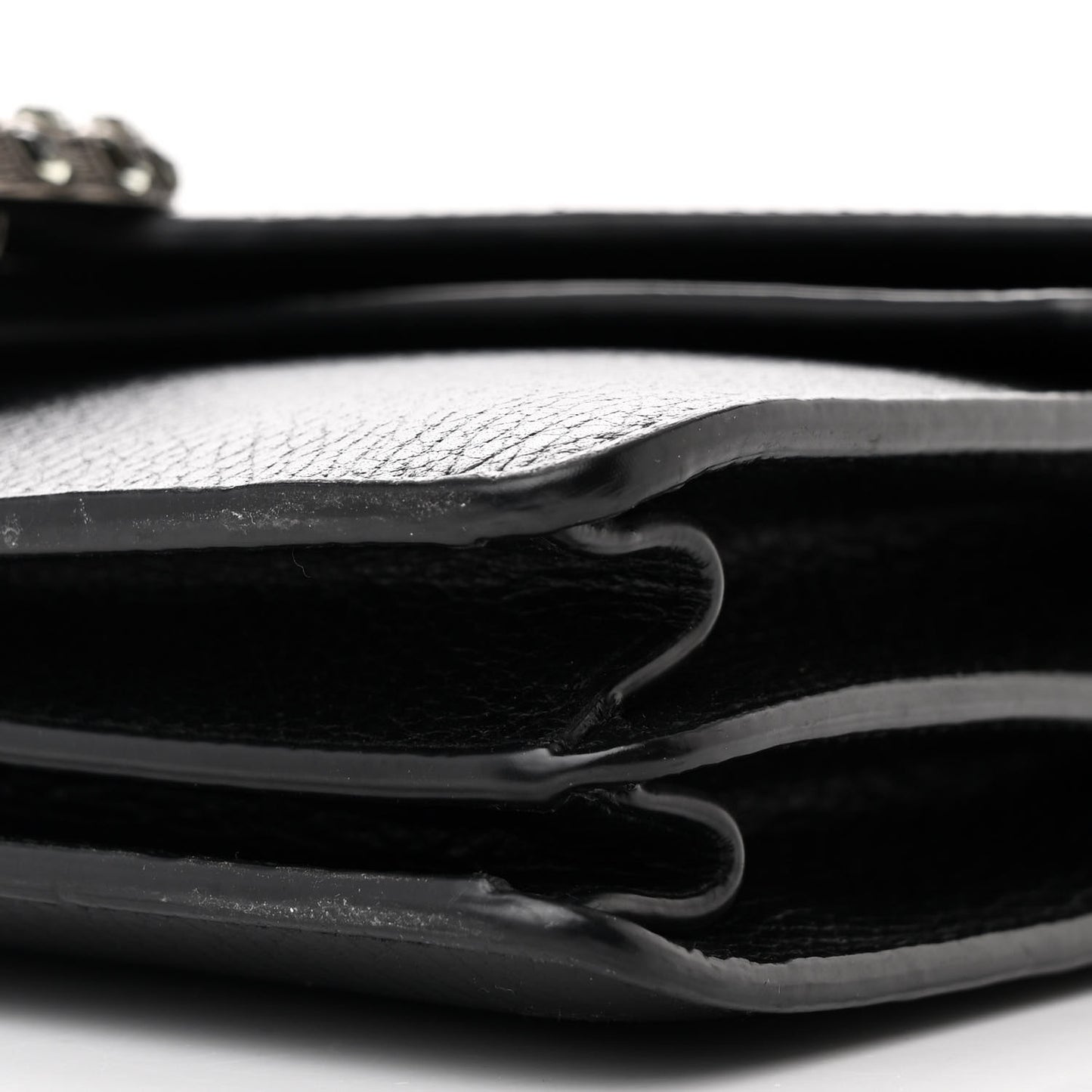 Pebbled Calfskin Small Dionysus Shoulder Bag Black
