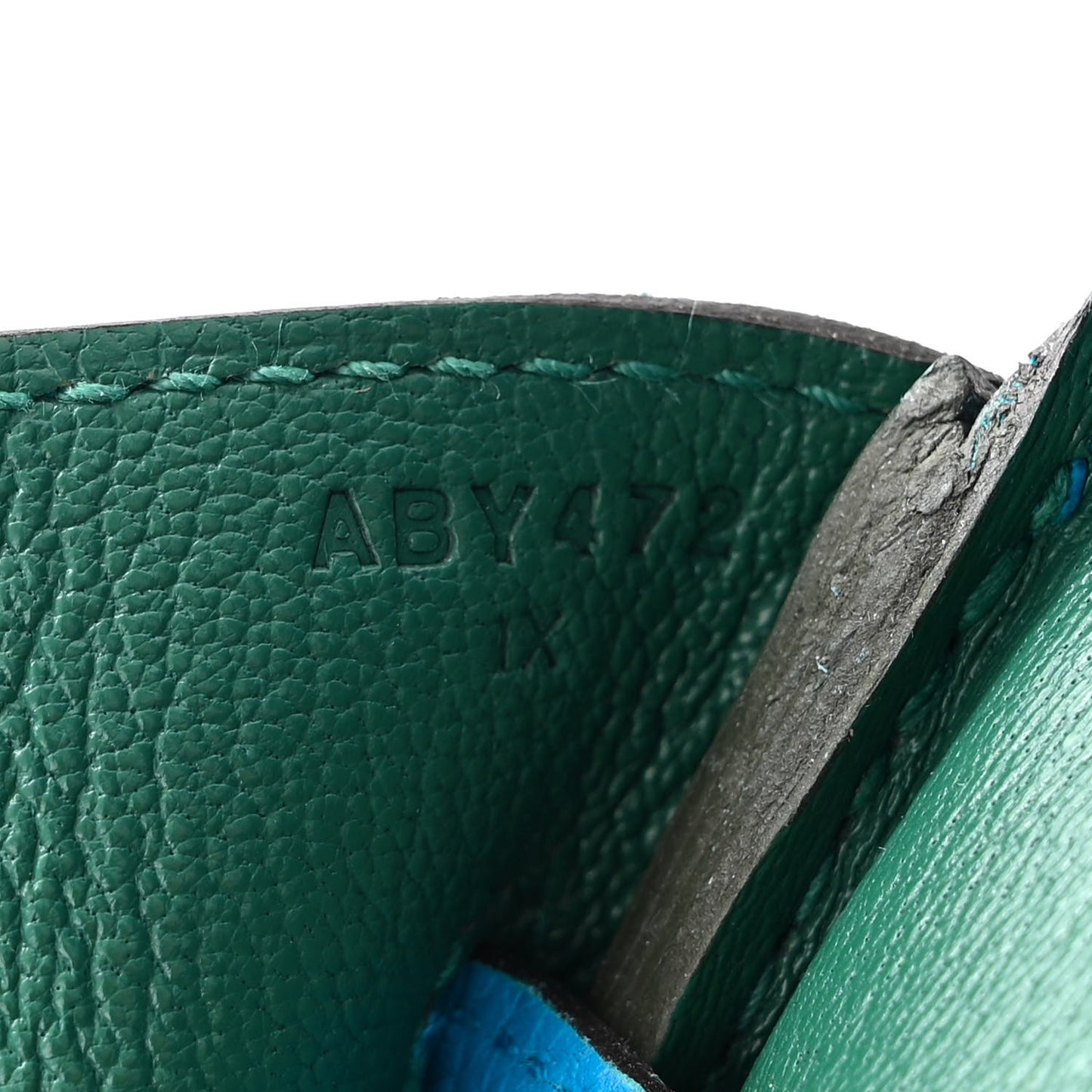 Togo Verso Birkin 30 Bleu Zanzibar Malachite