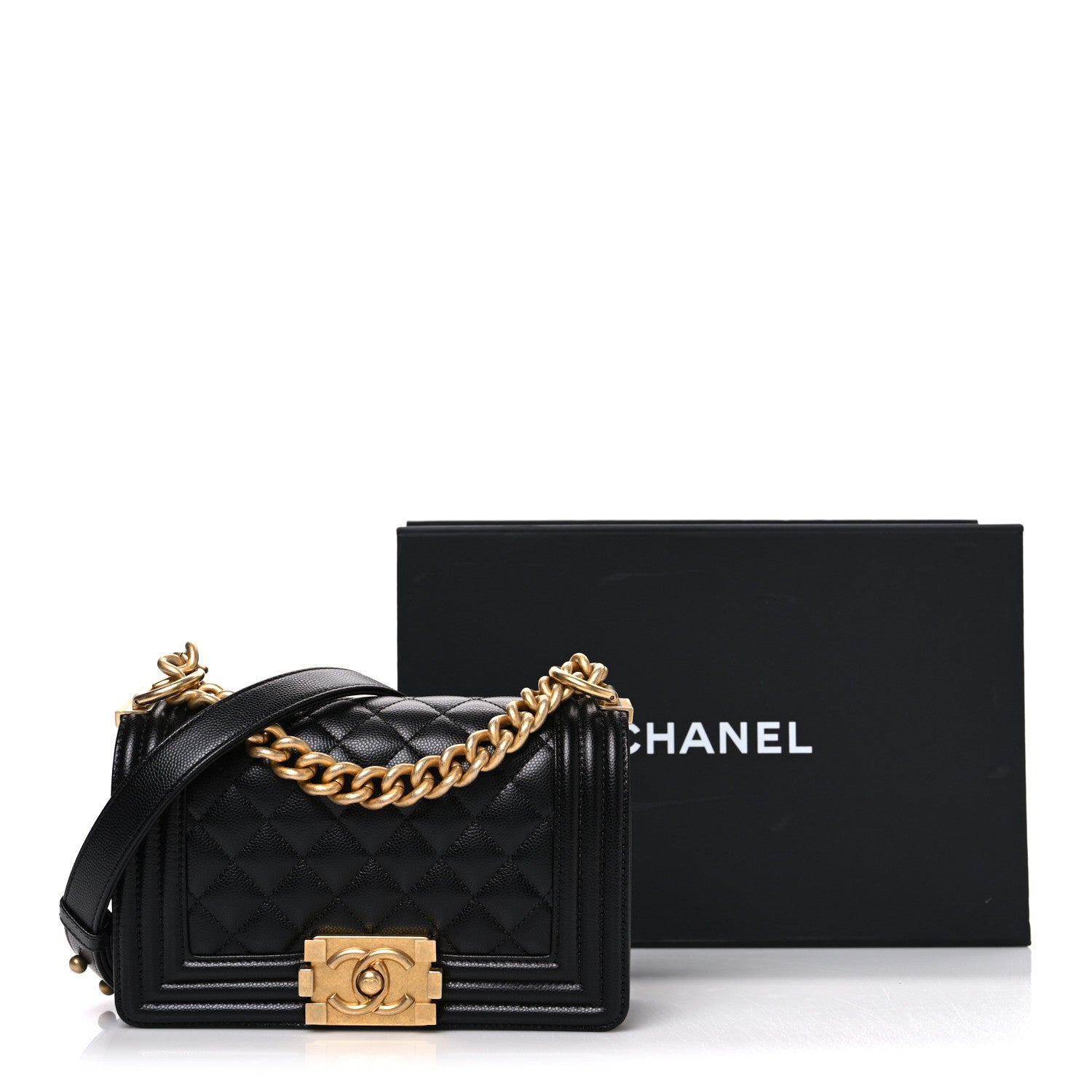 Chanel Caviar Quilted Small Boy Flap Black 11 of 11