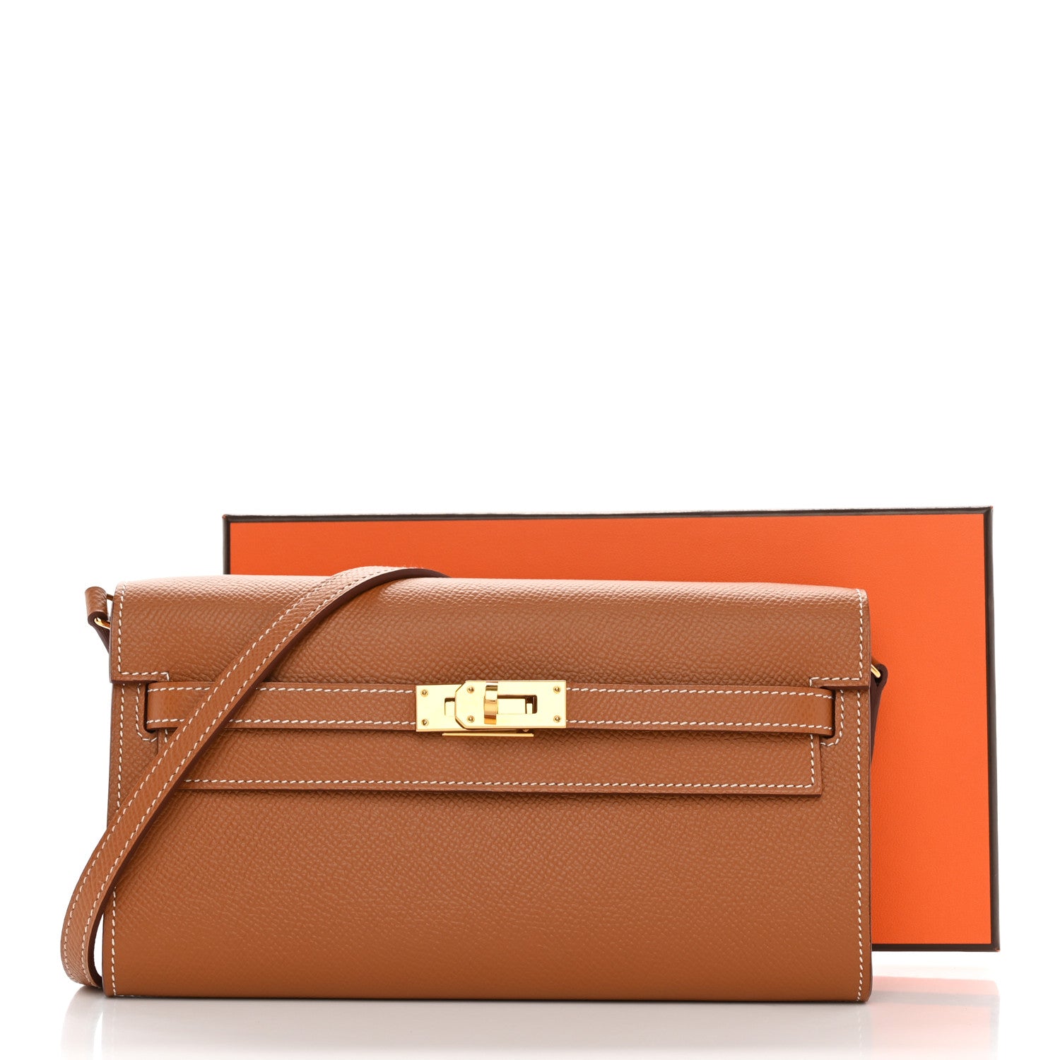 Hermes Epsom Kelly Wallet To Go Gold 10 of 10