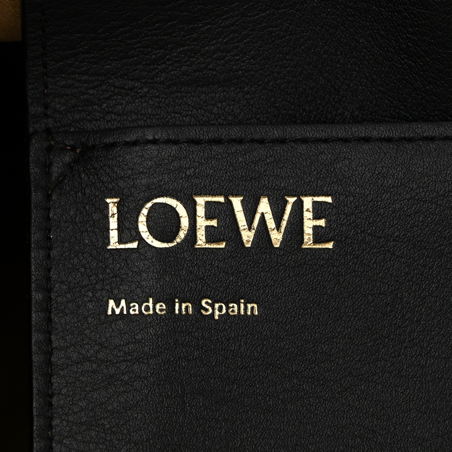 Loewe Canvas Calfskin Medium Anagram Tote Black 6 of 10