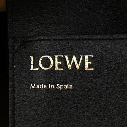 Loewe Canvas Calfskin Medium Anagram Tote Black 6 of 10