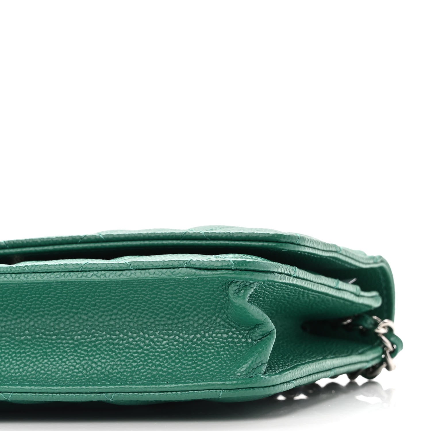 Chanel Caviar Quilted Wallet On Chain WOC Green 11 of 12
