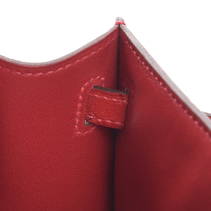 Hermes Ostrich Kelly Pochette Rouge Vif 19 of 35