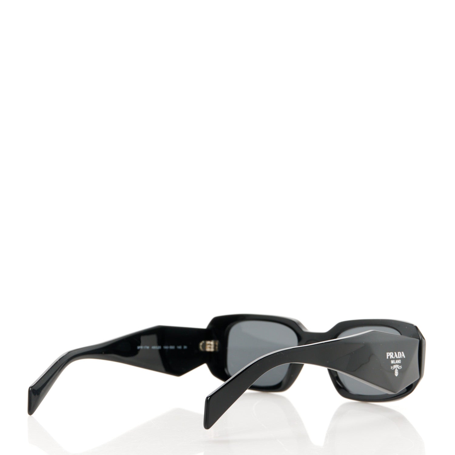 Prada Acetate Symbole Sunglasses SPR 17W Black 4 of 8