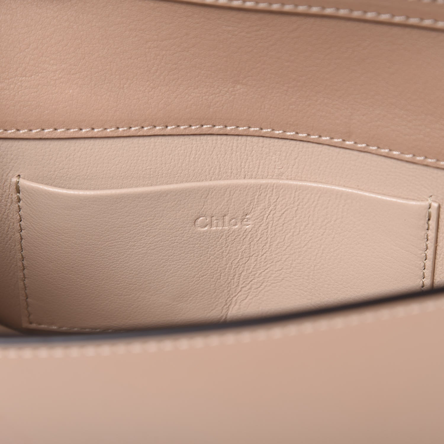 Chloe Calfskin Small Nile Bracelet Minaudiere Bag Brown 5 of 14