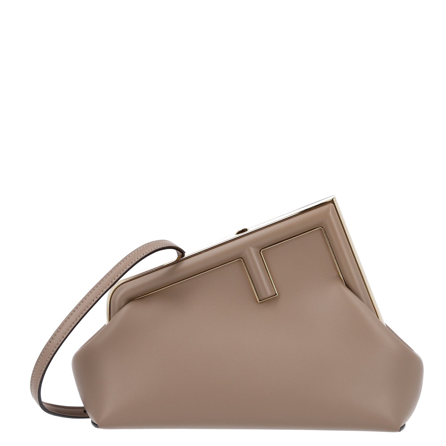 Shiny Nappa Small Fendi First Dove Gray
