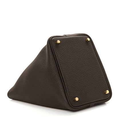 Hermes Taurillon Clemence Picotin Lock 18 PM Macassar 4 of 9