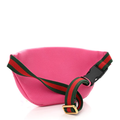 Gucci Grained Calfskin Small Logo Belt Bag Box Pink Green 4 of 11